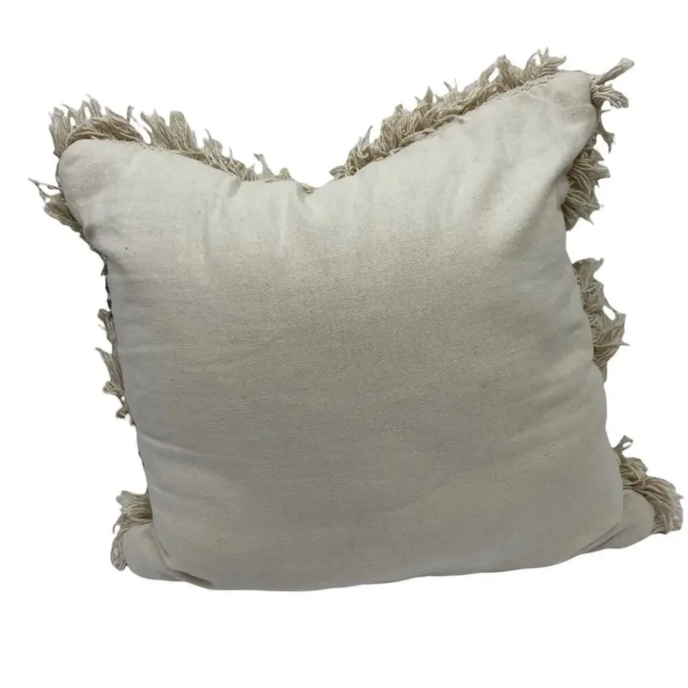 Vaibhav Overseas Cotton Woven Cushion for Home Boho Throw Pillow 16.5